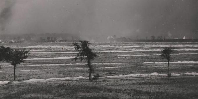 Kaasua Loosin taistelukentällä, 1915.