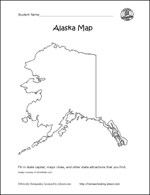 Alaskan kartta