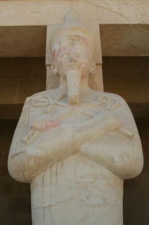 Hatshepsutin patsas. Deir al-Bahri, Egypti