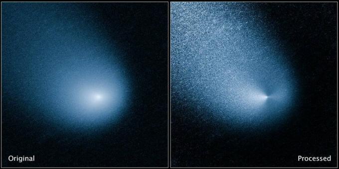 Komeetta, kuten Hubble-avaruusteleskooppi näki
