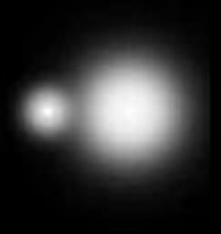 Tämä on valokuva ionisesta sidoksesta kahden atomin välillä.