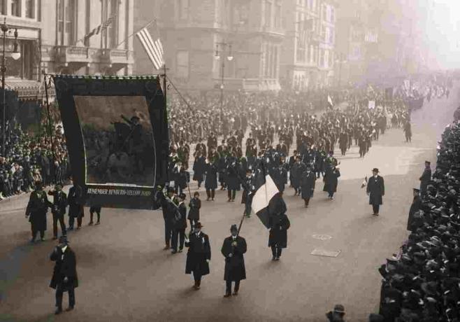 Valokuva 1919 St. Patrick's Day paraati