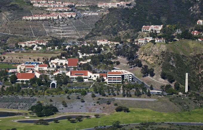Ilmakuva Pepperdine Universityn kampuksesta, Malibu, Kalifornia