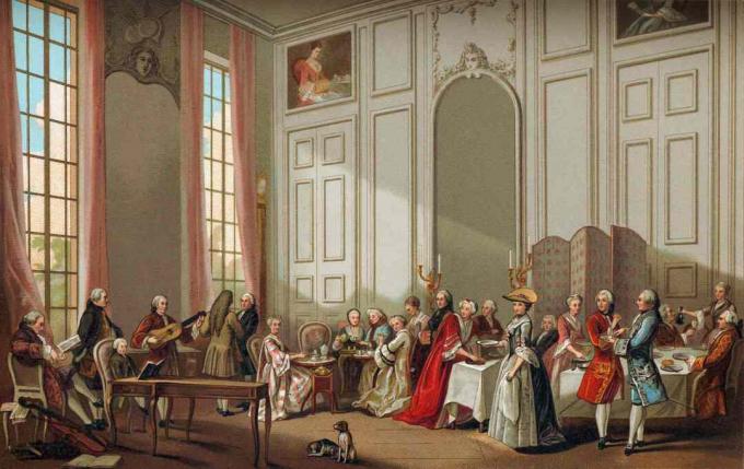 Päivittäinen elämä Ranskan historiassa: aristokratia ottaa teetä.