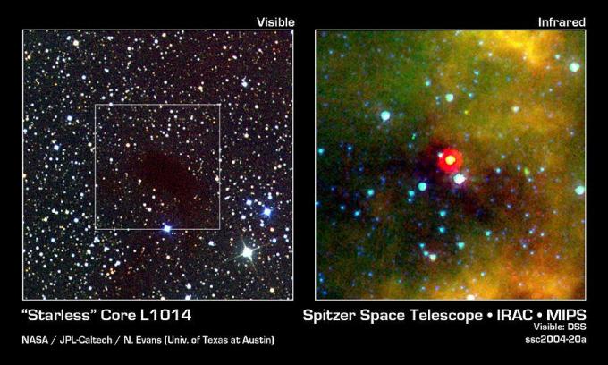 Spitzerin avaruusteleskoopin kuvagalleria - Tähtitön ydin, joka ei ole