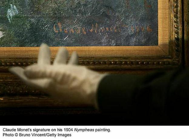 Claude Monet'n allekirjoitus