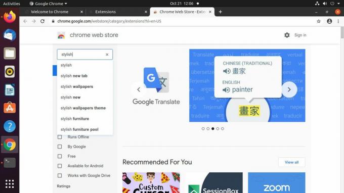 Google Chrome -verkkokauppa