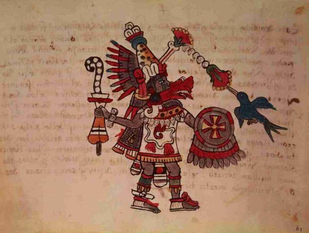 Quetzalcoatl Codex Borbonicus -bakteerissa