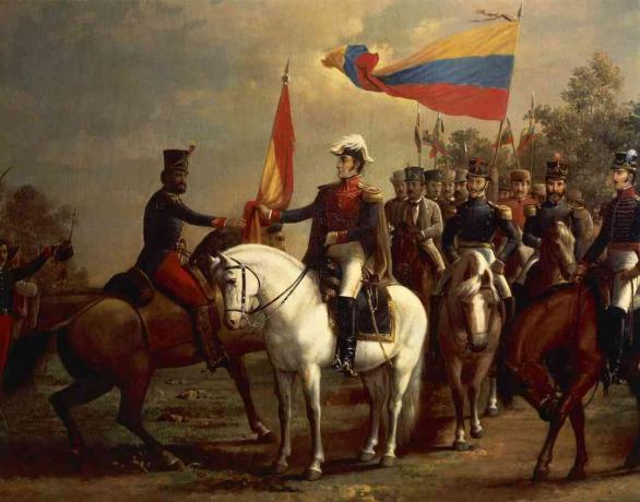 Simon Bolivar Latinalaisen Amerikan itsenäisyyssotien aikana