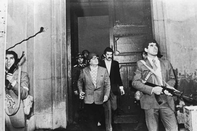 Salvador Allende vallankaappauspäivänä