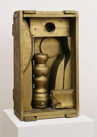 Louise Nevelsonin abstrakti veistos