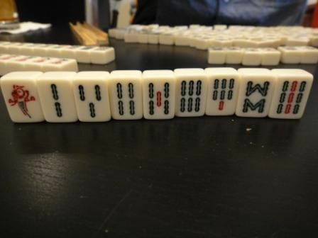Mahjong-laattasarjan bambupuku.