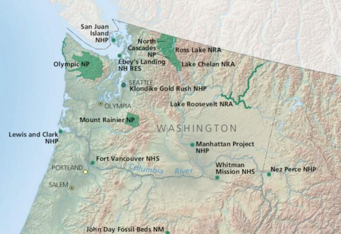 Washingtonin kansallispuistot