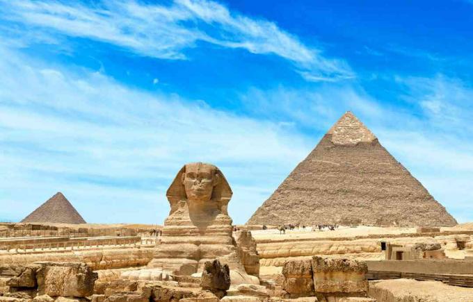 Giza-pyramidit ja sfinksi Kairossa, Egyptissä