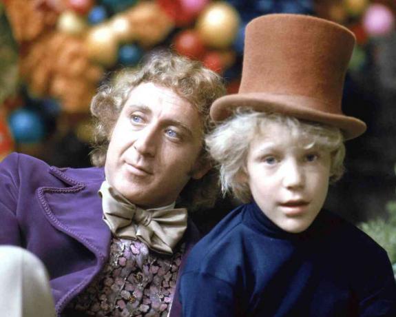 Gene Wilder ja Peter Ostrum hahmoina Willy Wonka ja Charlie