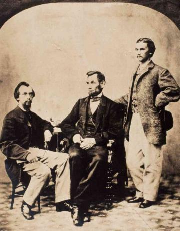 Presidentti Lincoln, John G. Nicolay ja John Hay