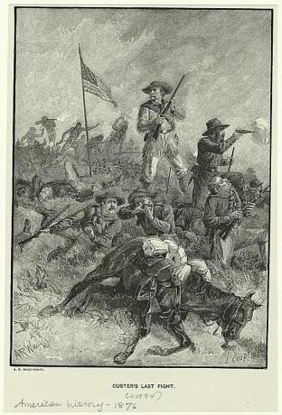 Custer's Last Fight kirjoittanut Alfred Waud